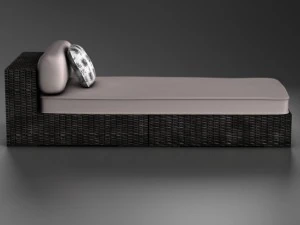 wicker chaise 3D Model
