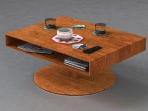 방 테이블 3D 모델