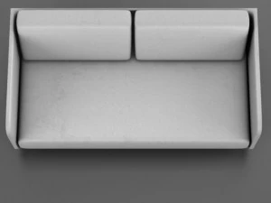white couch 3D Model