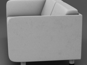 white couch Modelo 3D