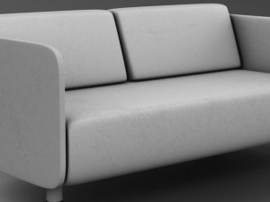 white couch Modelo 3D