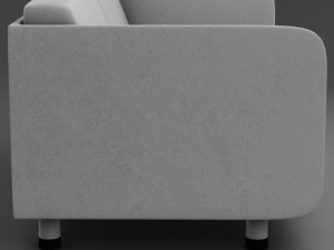 white couch Modelo 3D