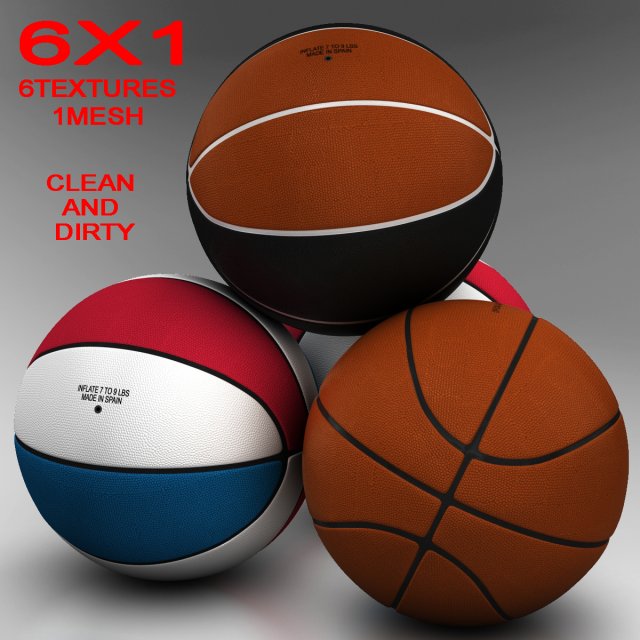 standard basketball ball 3D Modell .c4d .max .obj .3ds .fbx .stl .blend