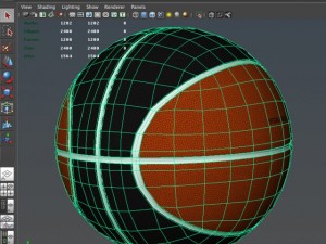 standard basketball ball 3D Modell