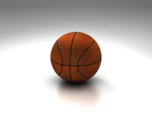 orange basketball ball 3D Model