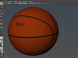 orange basketball ball 3D Model