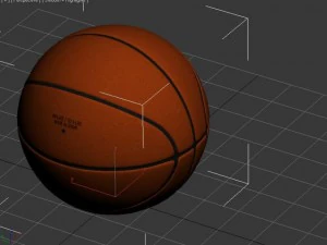 orange basketball ball 3D Model