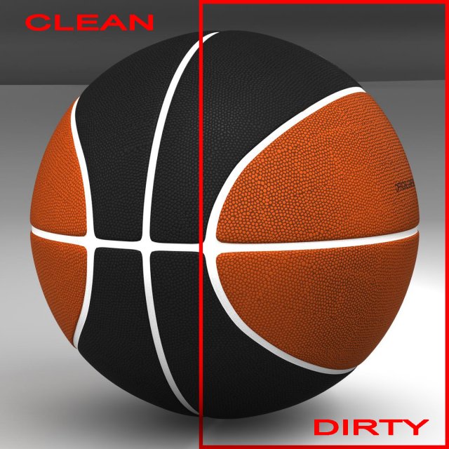 bicolor basketball ball 3D Модель .c4d .max .obj .3ds .fbx .stl .blend