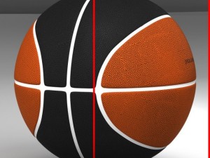 bicolor basketball ball 3D Модель
