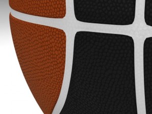 bicolor basketball ball 3D Модель