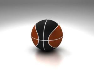 bicolor basketball ball 3D Модель