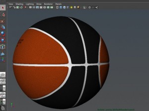 bicolor basketball ball 3D Модель
