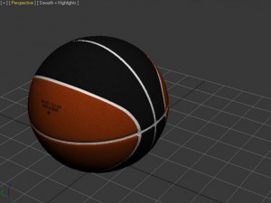 bicolor basketball ball 3D Модель
