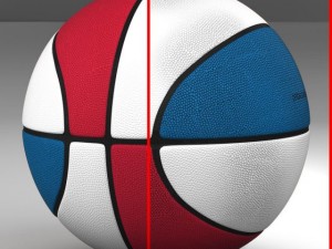 tricolor basketball ball 3D Модель