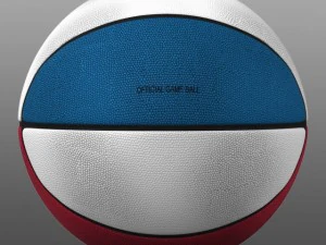 tricolor basketball ball 3D Model