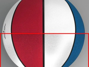 tricolor basketball ball 3D Model