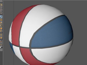 tricolor basketball ball 3D Модель