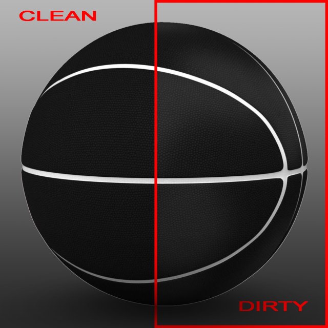 black basketball ball 3D Model .c4d .max .obj .3ds .fbx .stl .blend 