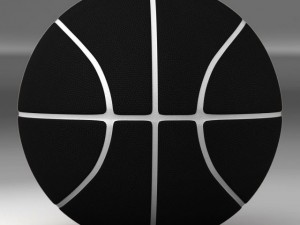 black basketball ball 3D Model