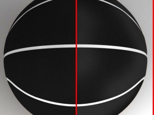 black basketball ball 3D Model