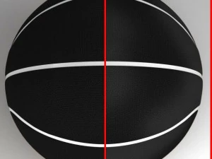 black basketball ball 3D Model
