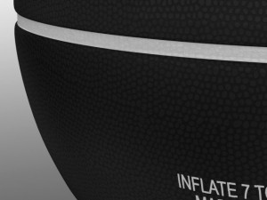 black basketball ball 3D Model