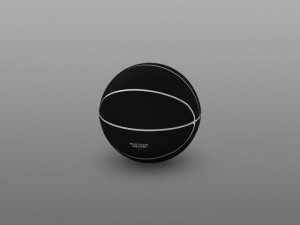 black basketball ball 3D Model