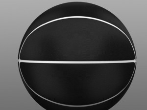 black basketball ball 3D Model