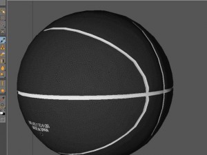 black basketball ball 3D Model