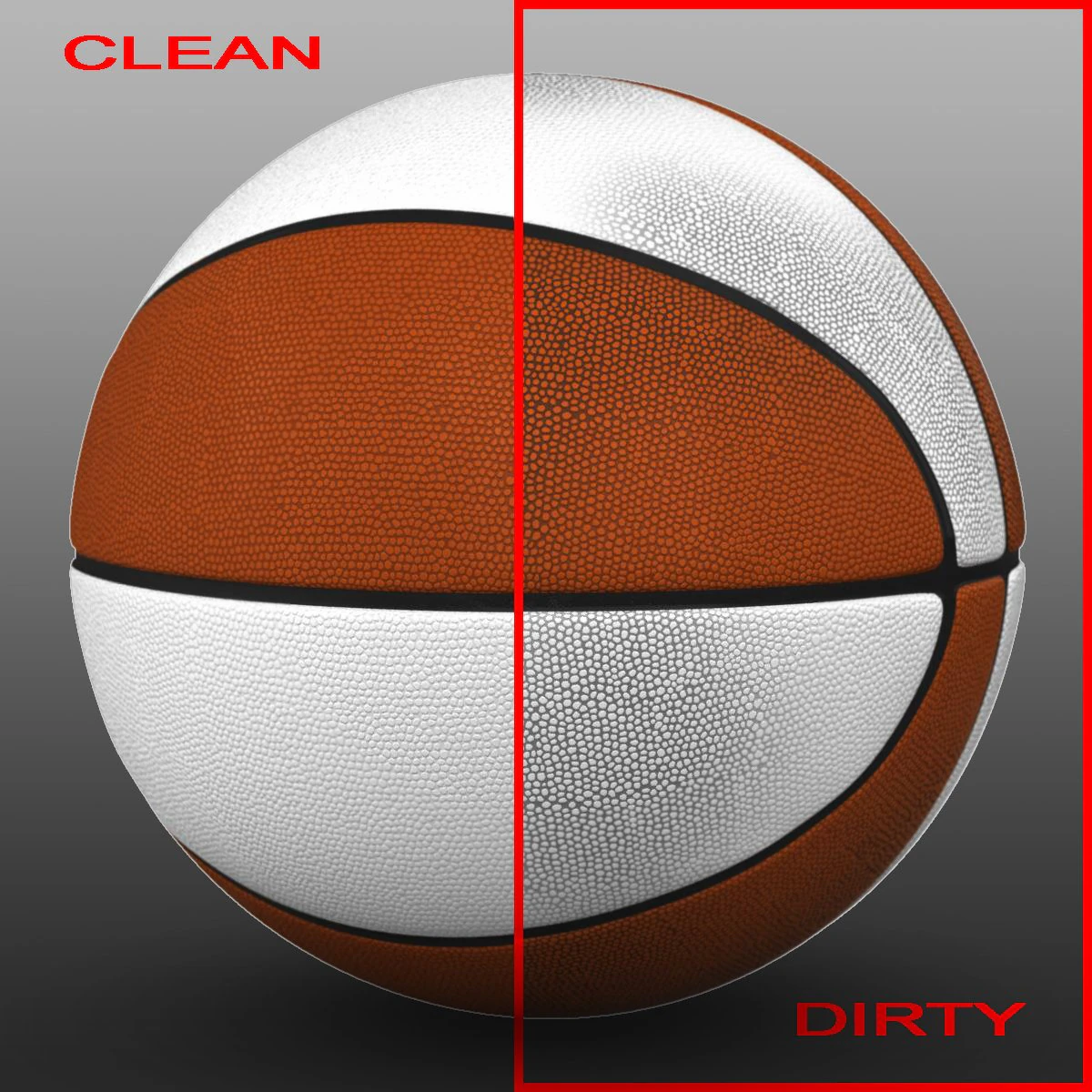 orangewhite basketball ball 3D Model .c4d .max .obj .3ds .fbx .stl .blend
