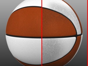 orangewhite basketball ball 3D Модель