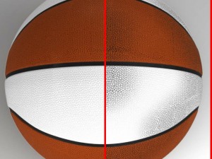 orangewhite basketball ball 3Dモデル