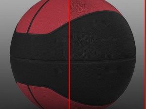 basketball ball euro redblack 3D Модель
