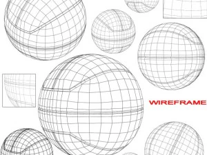 ballon de basket euro rougenoir Modèle 3D