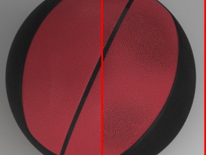 basketball ball euro redblack 3D 모델