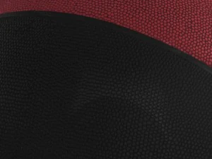 ballon de basket euro rougenoir Modèle 3D