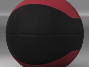 basketball ball euro redblack 3D 모델