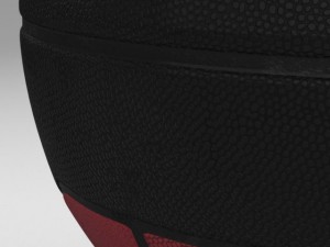 basketball ball euro redblack 3D 모델