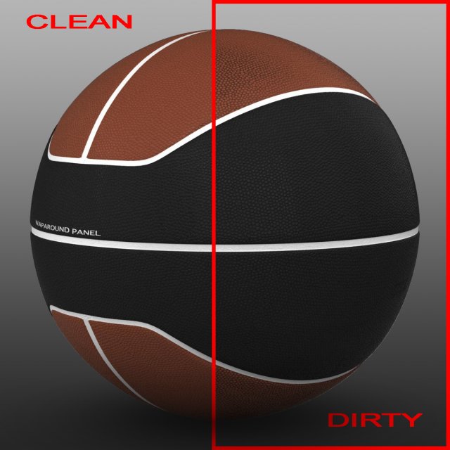 basketball ball euro brownblack 3D Модель .c4d .max .obj .3ds .fbx .stl .blend 
