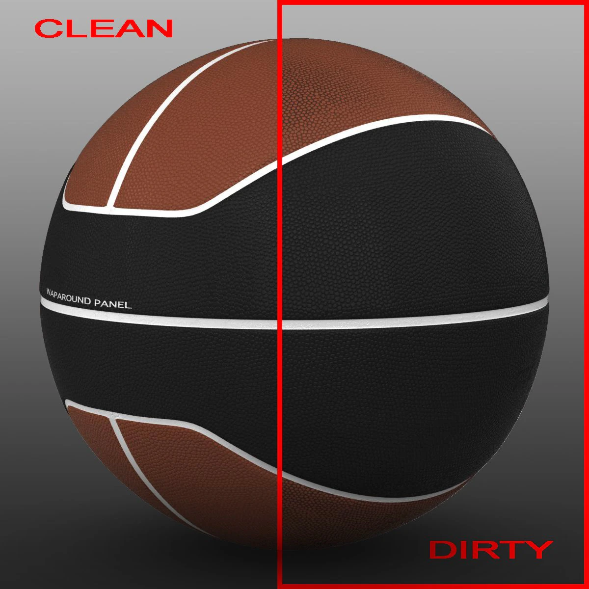 basketball ball euro brownblack 3D Model .c4d .max .obj .3ds .fbx .stl .blend 