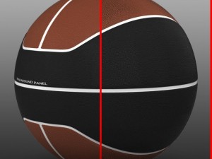 basketball ball euro brownblack 3D Модель