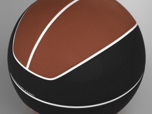 basketball ball euro brownblack 3D Модель