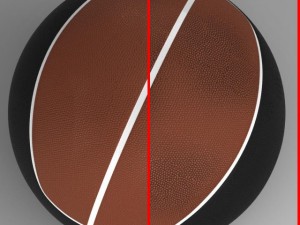 basketball ball euro brownblack 3D Модель