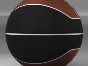 basketball ball euro brownblack 3D Модель