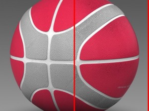 basketball ball eba red 3D Модель