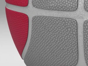 basketball ball eba red 3D Model