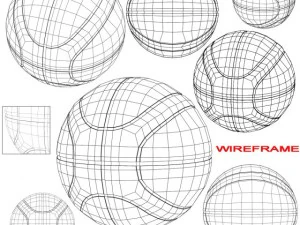 basketball ball eba red 3D Model