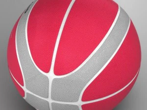 basketball ball eba red 3D Model