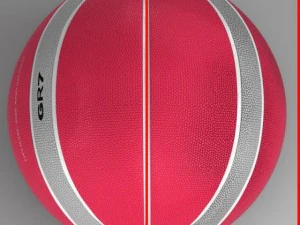 basketball ball eba red 3D Model