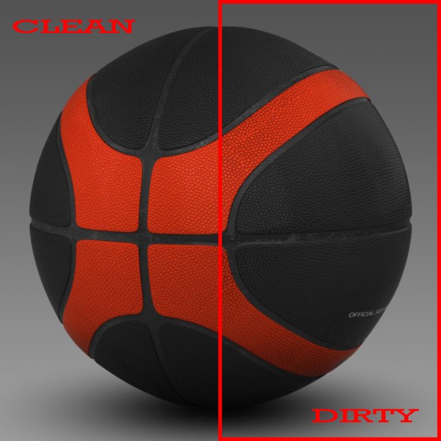 basketball ball eba black 3D Model .c4d .max .obj .3ds .fbx .stl .blend 